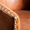 Flash Furniture Myles Club Style Commercial Barrel Accent Armchair, Brown Leathersoft Upholstery, Brass Nail Trim BS-AC22-061-BRNPU-GG - alternate 3